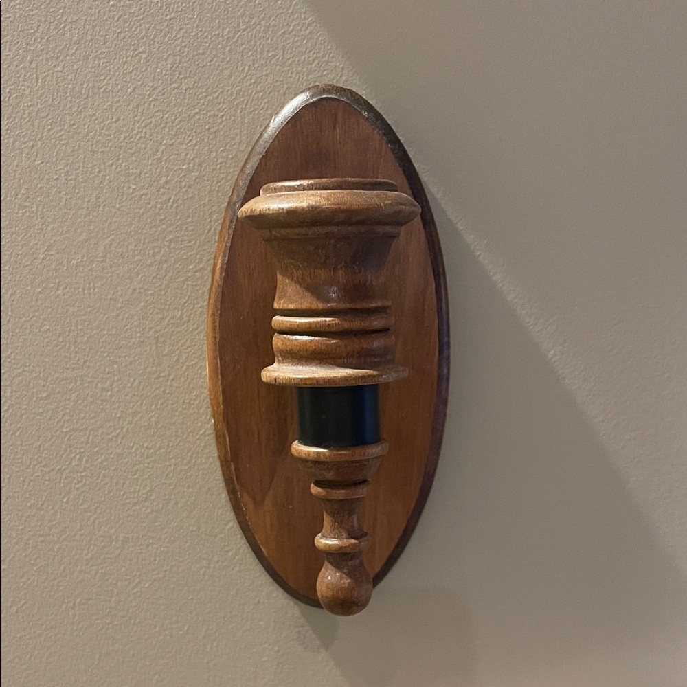 Elegant Wooden Wall Sconce retro boho